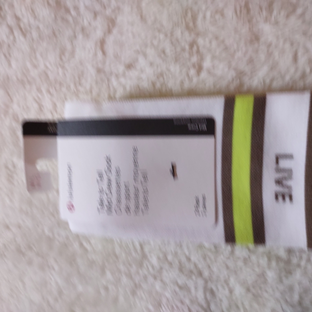 Lululemon Athletica Yellow and White Socks